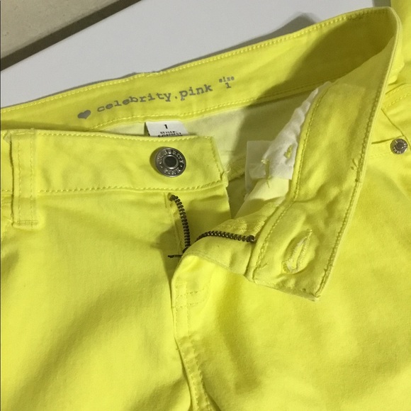Celebrity Pink Lime Punch Skinny Jeans Size 1 - Picture 3 of 7